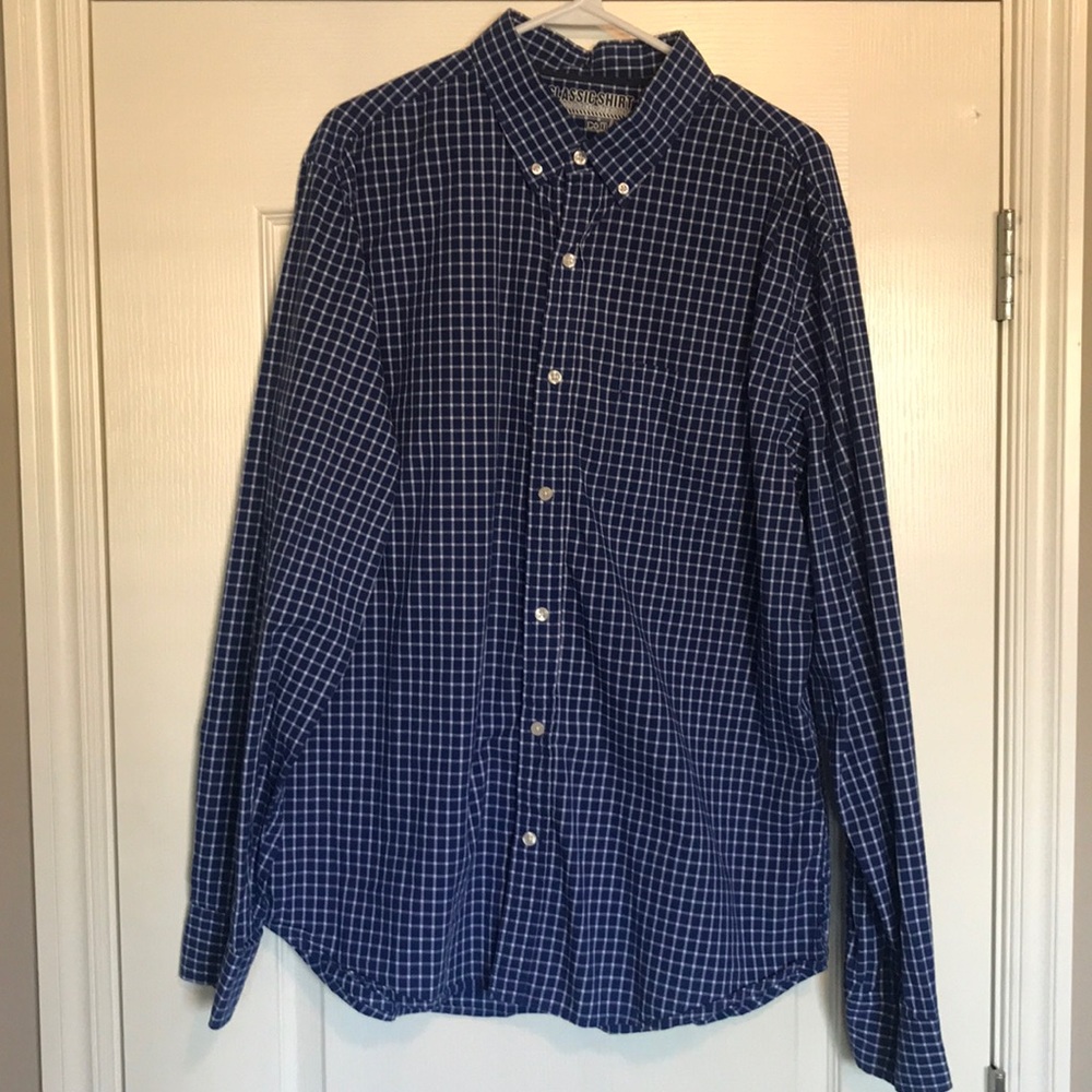 Old Navy striped dress shirt.